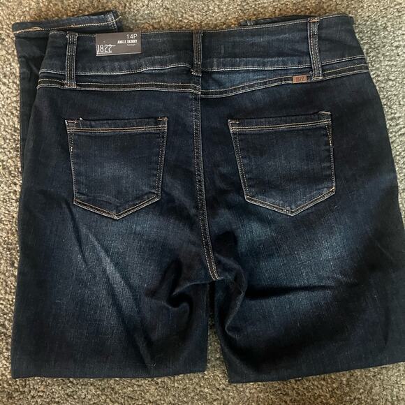 1822 Ankle Skinny Jeans Size 14P plus size Petite NWT - Picture 4 of 6